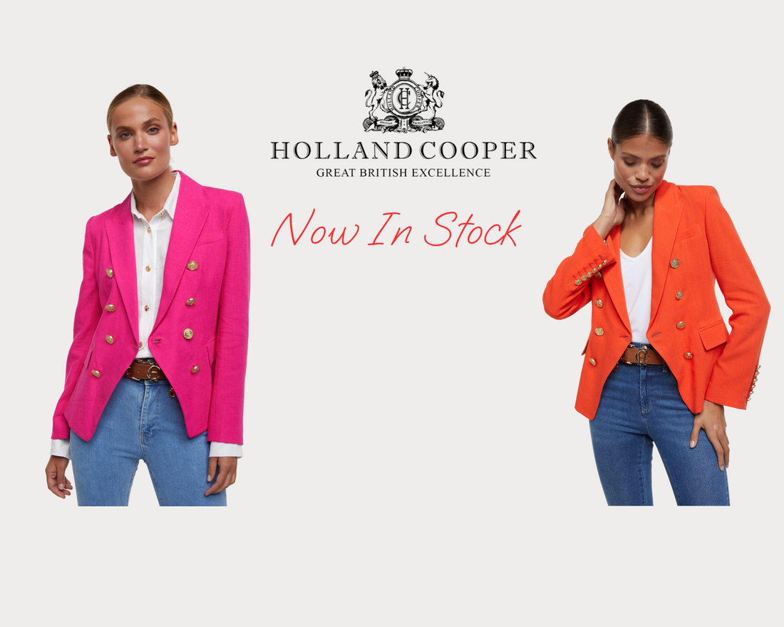 Holland Cooper Knightsbridge Linen Blazers now in stock!