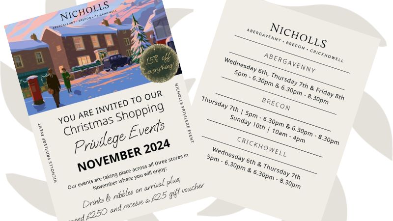 Christmas Shopping Privilege Events - Invites have been sent!