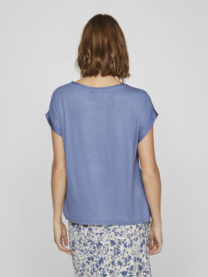 Round Neck Short Sleeved Top