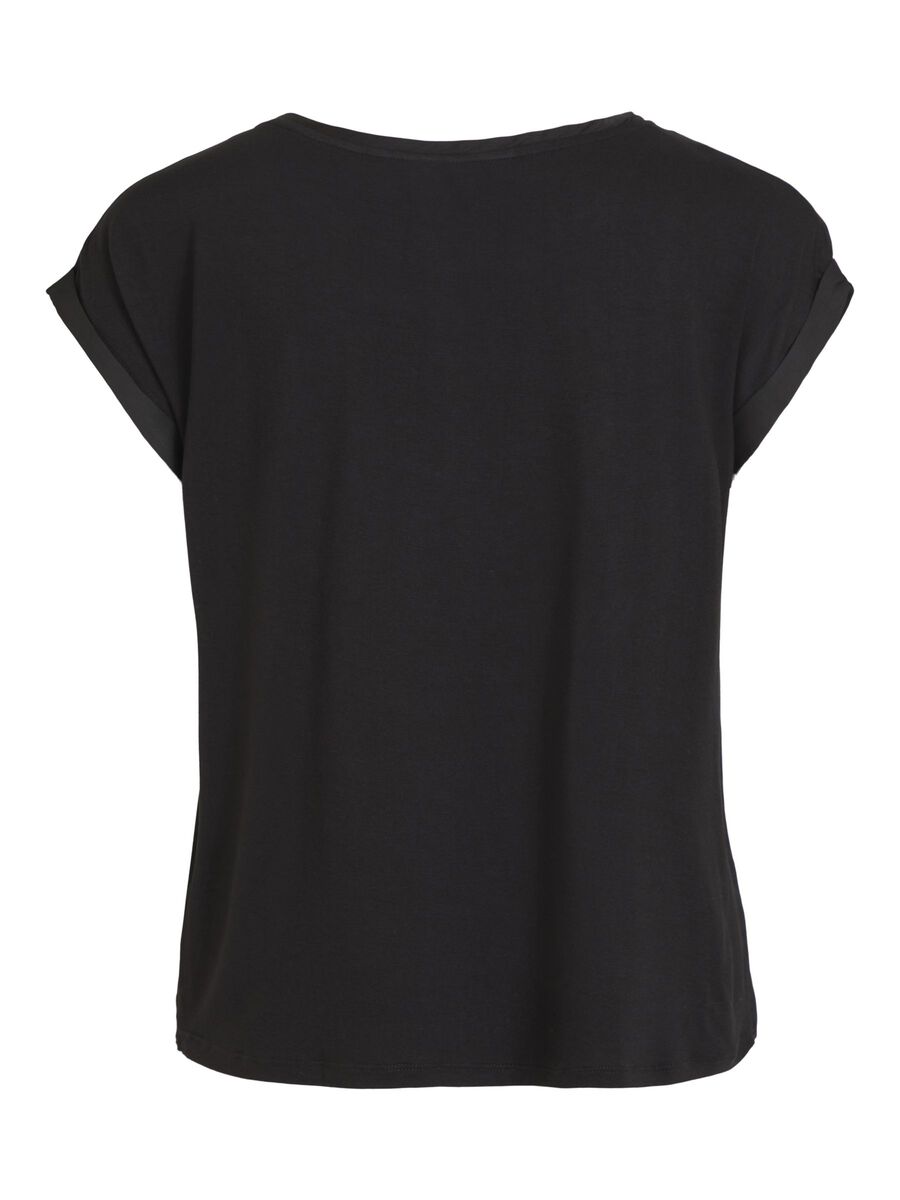 Round Neck Short Sleeved Top