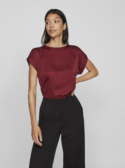 Round Neck Short Sleeved Top