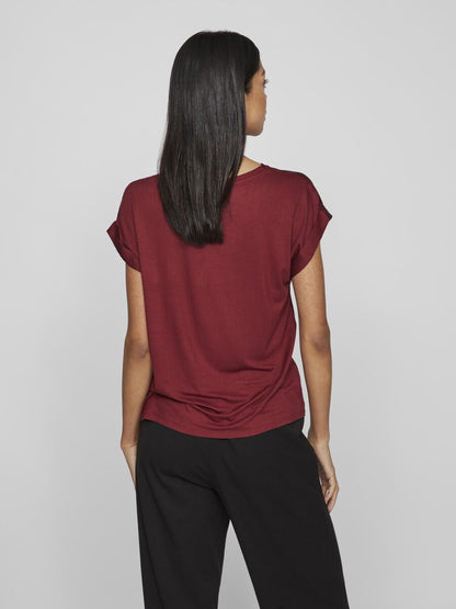 Round Neck Short Sleeved Top