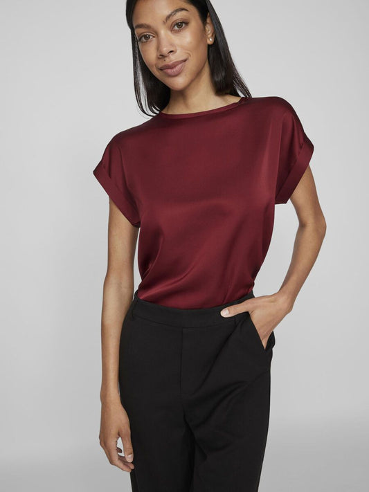 Round Neck Short Sleeved Top