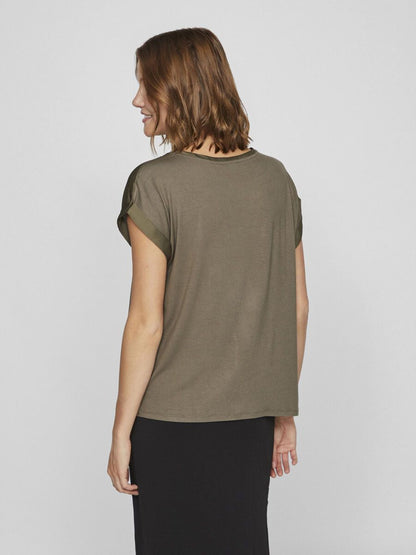 Round Neck Short Sleeved Top