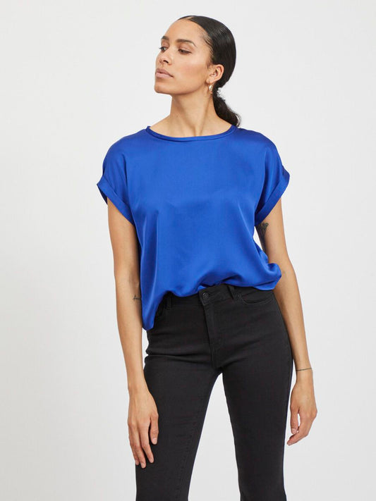 Round Neck Short Sleeved Top