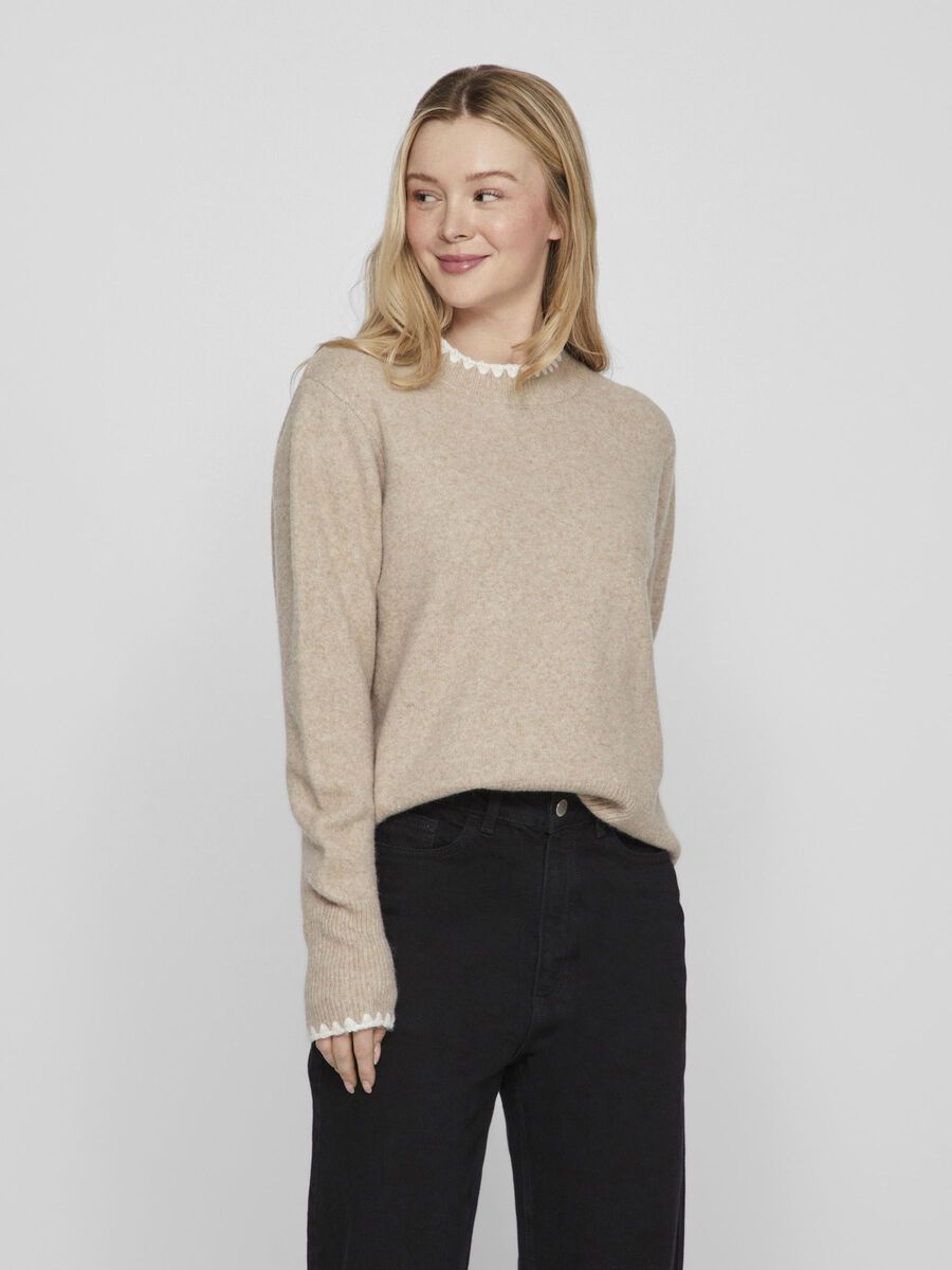 STITCH KNITTED PULLOVER