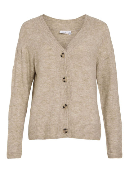 Button V Neck Knitted Cardigan