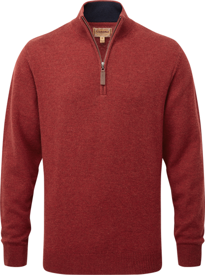 Lewis Lambswool 1/4 Zip Jumper