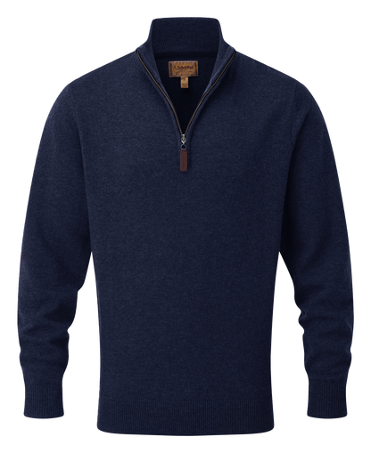 Lewis Lambswool 1/4 Zip Jumper