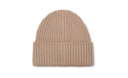 Chunky Rib-Knit Beanie Hat