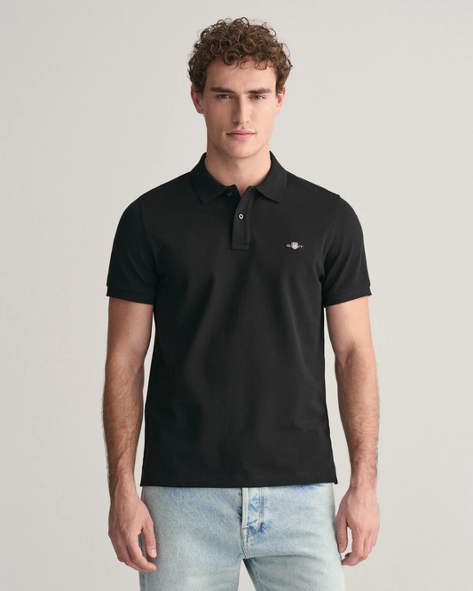 Regular Fit Shield Pique Polo Shirt