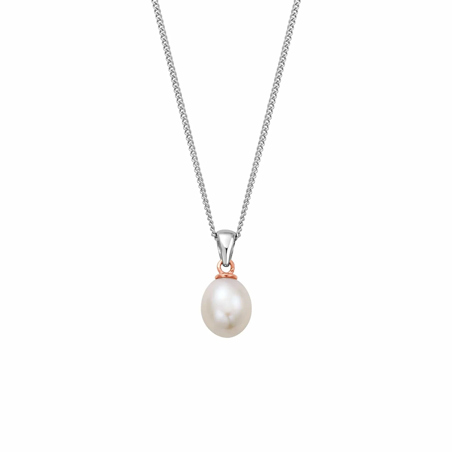 Nature's Wonder Sterling Silver Beachcomber Pendant with Pearl