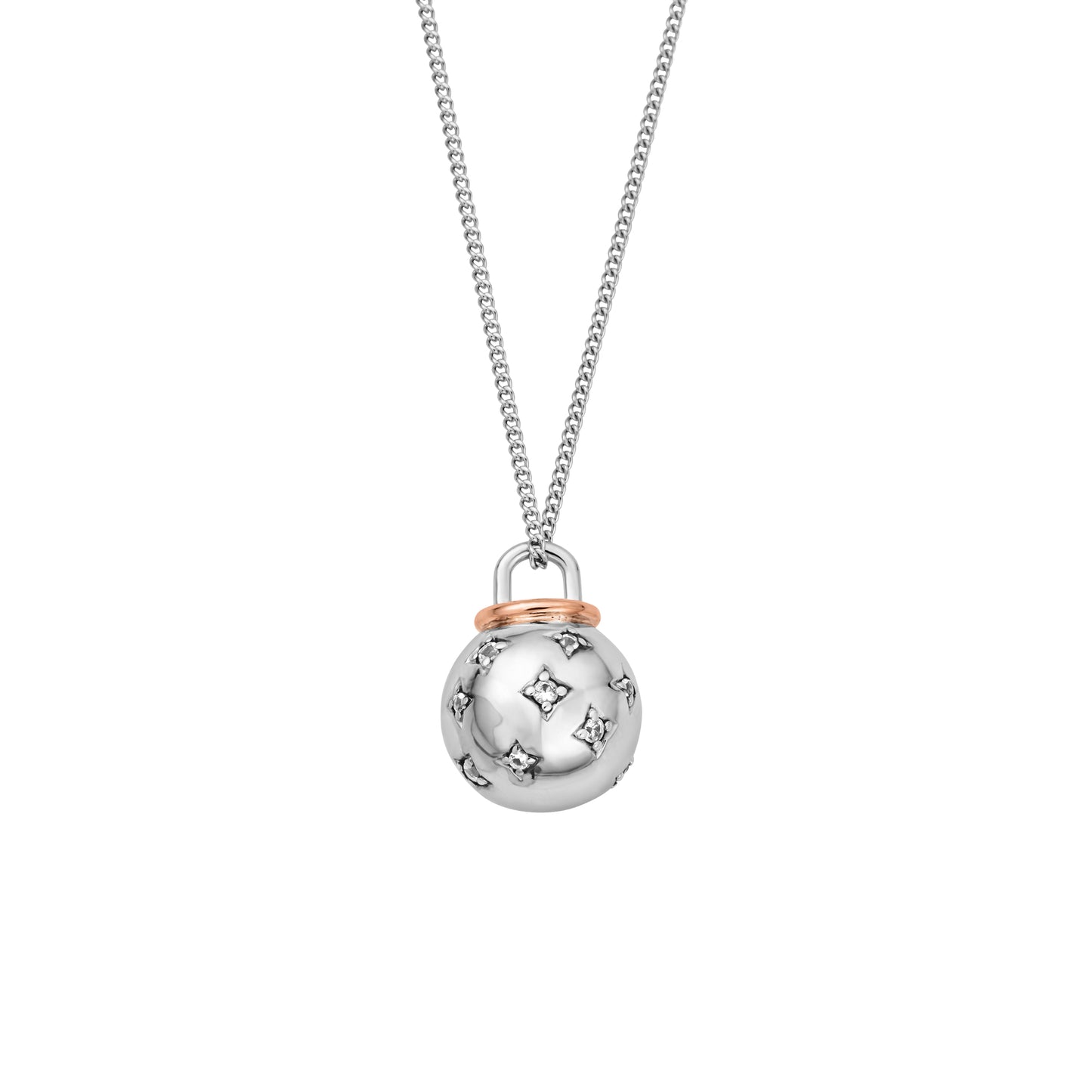 CHRISTMAS BAUBLE SILVER PENDANT