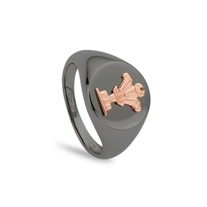 WRU Sterling Silver Signet Ring