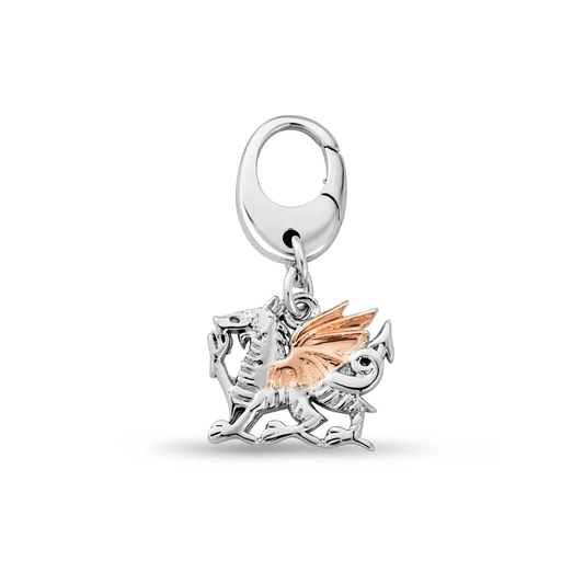 Tree of Life Insignia Silver Dragon Charm