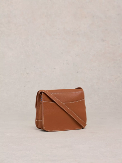 Evie Leather Satchel Mid Tan