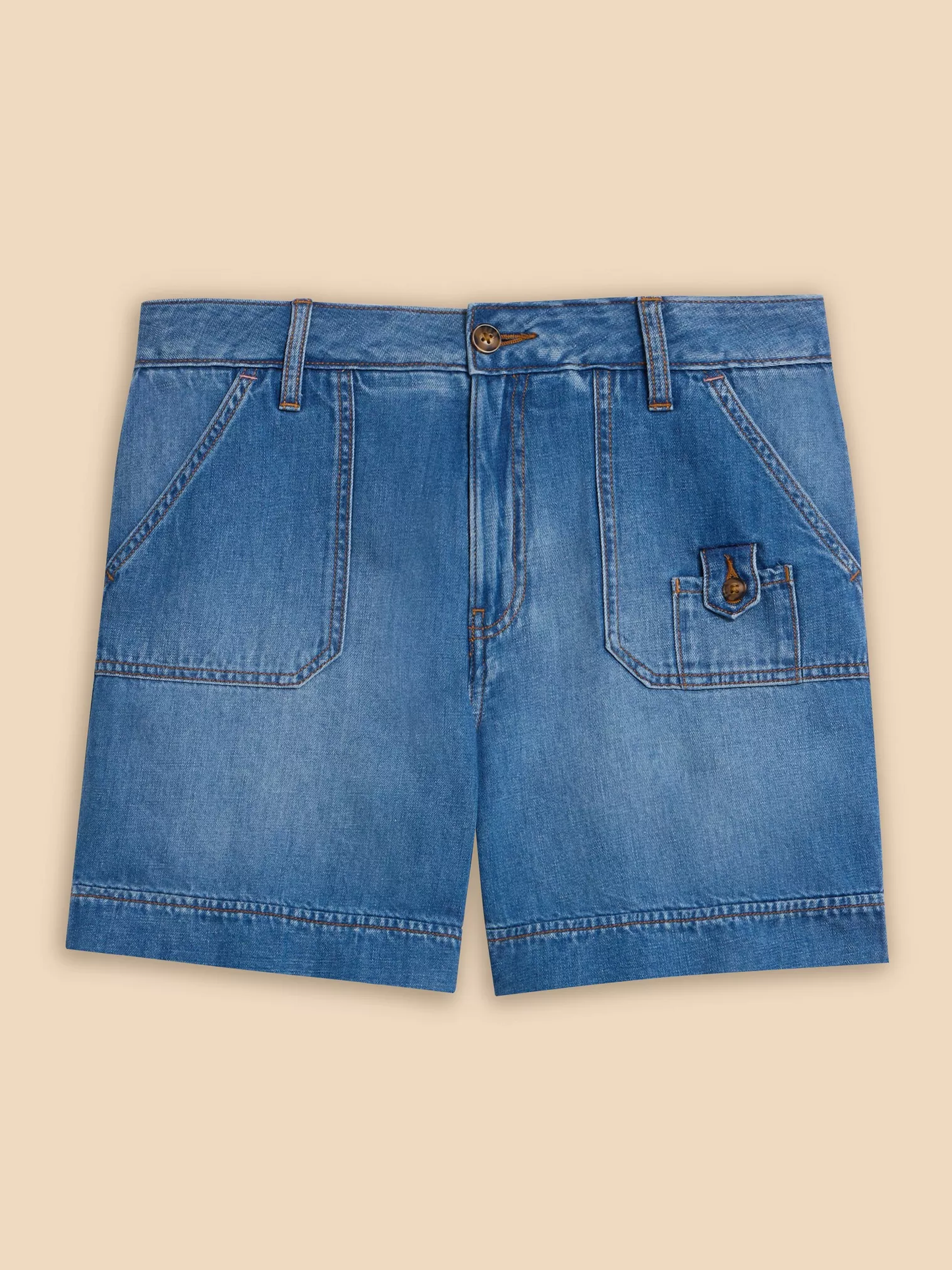 Mollie Combat Denim Shorts