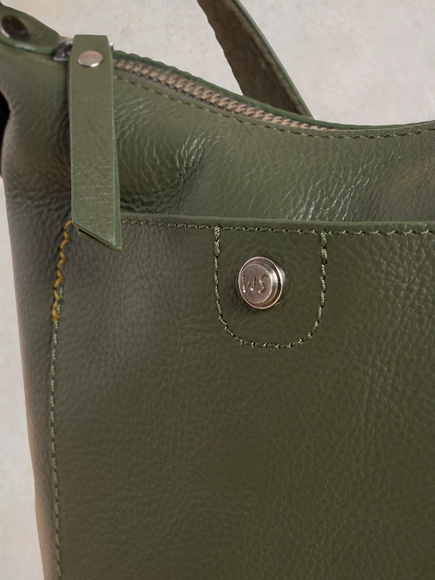 Mini Leather Fern Crossbody