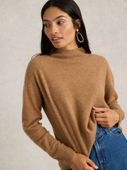 Holly High Neck Cashmere Jumper