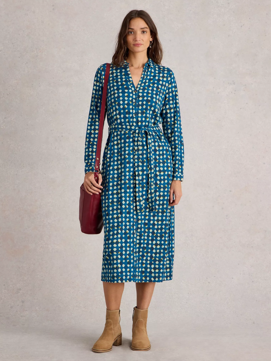 Annie Shirt Midi Dress