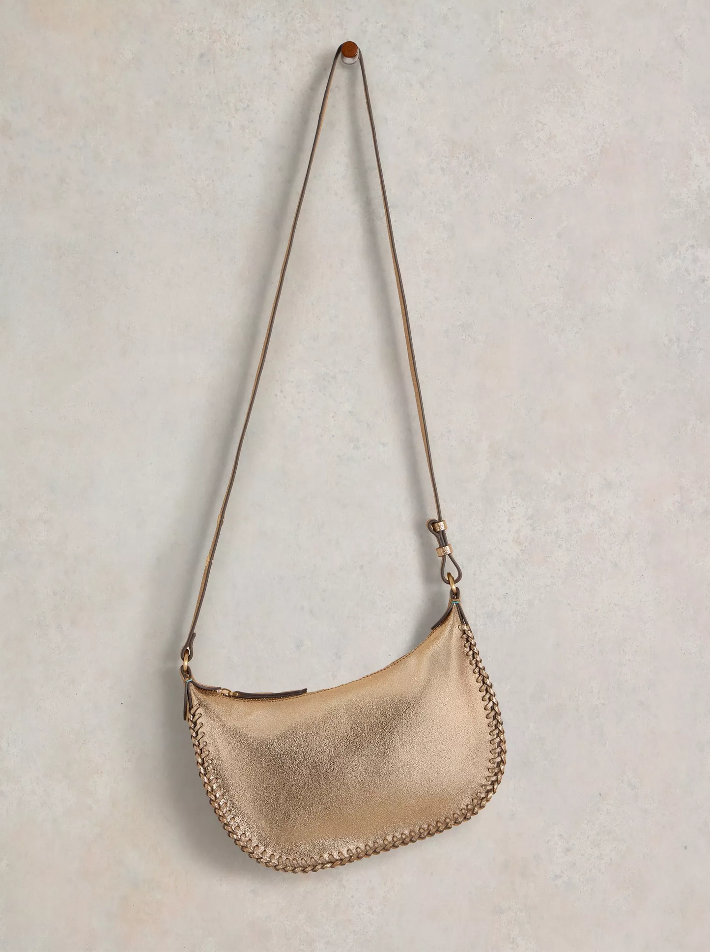 Suzie Swing Convertible Bag Gold Tone Metallic