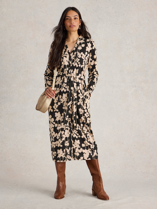 Annie Jersey Shirt Dress