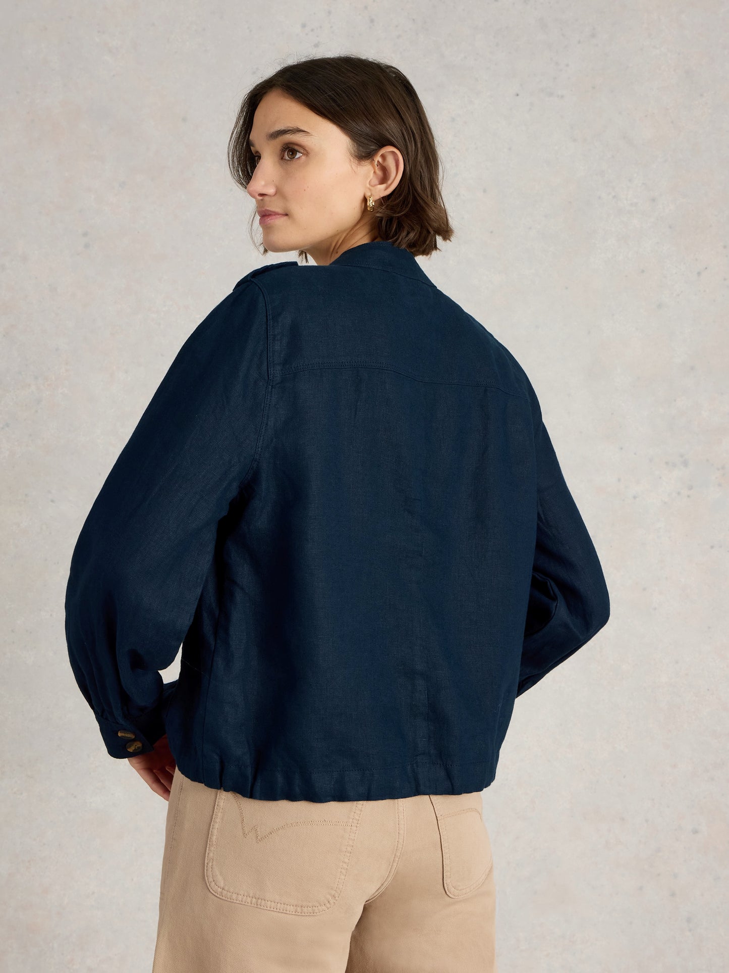 Demi Utility Linen Jacket