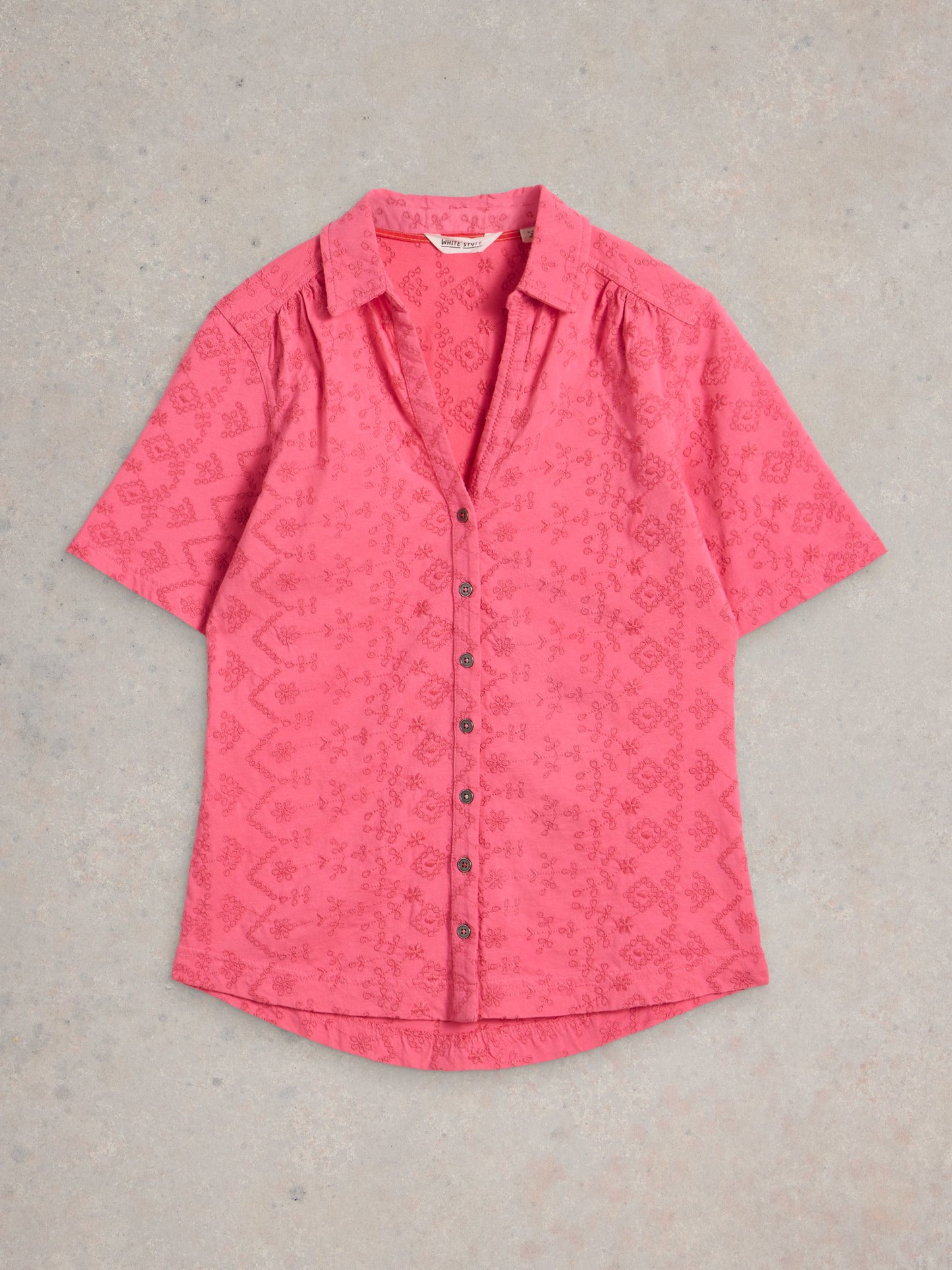 Annie Short Sleeve Broderie Shirt