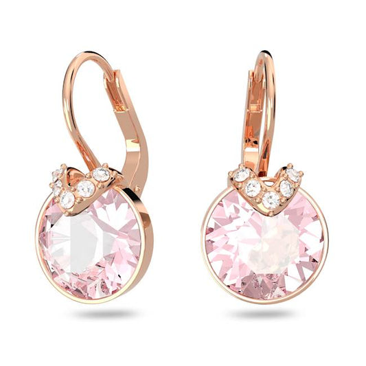 Bella V Drop Earrings Rose Gold-Tone