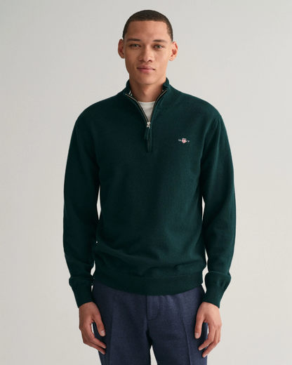 Superfine Lambswool Half-Zip Sweater