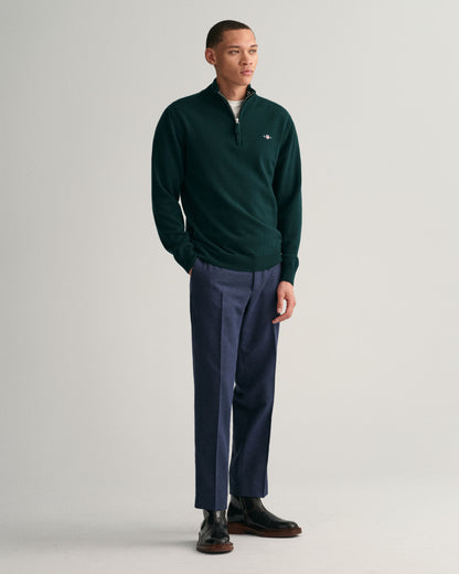 Superfine Lambswool Half-Zip Sweater