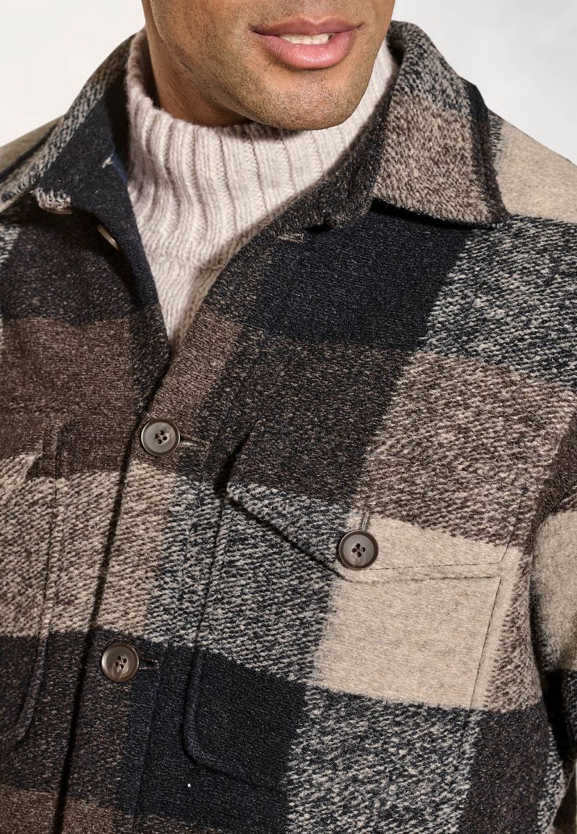 Fitzgerald Chocolate Check Overshirt