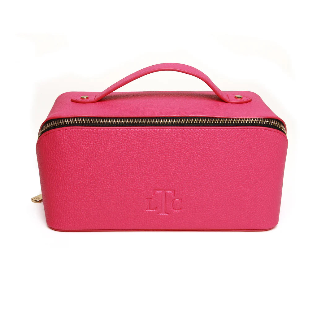 Hot Pink & Black Train Case