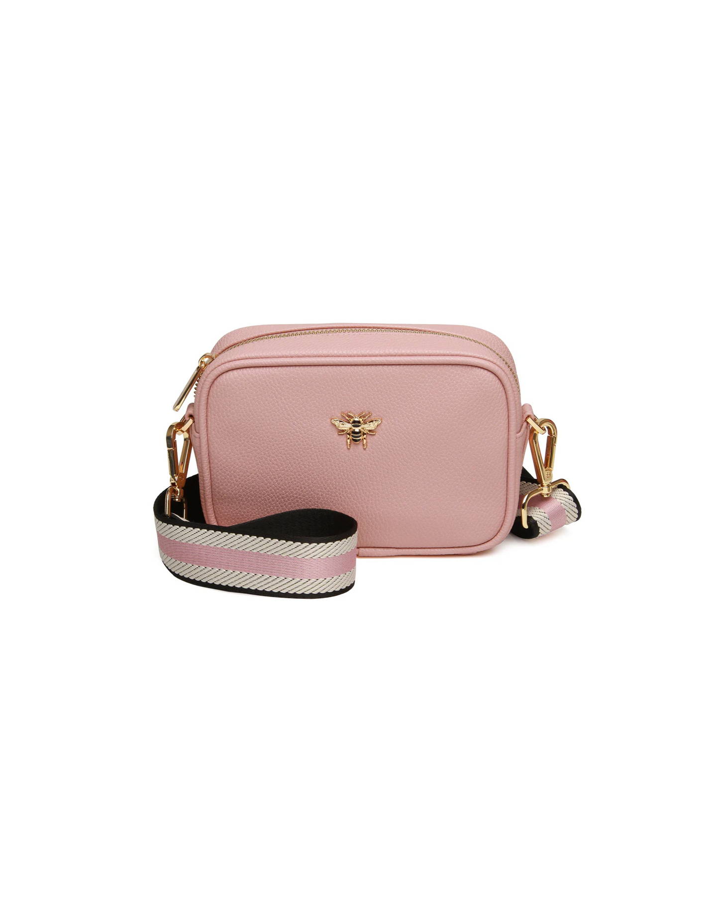 Pink Mini Crossbody with webbing strap