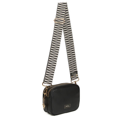 Black - Soho duel compartment camera cross body bag