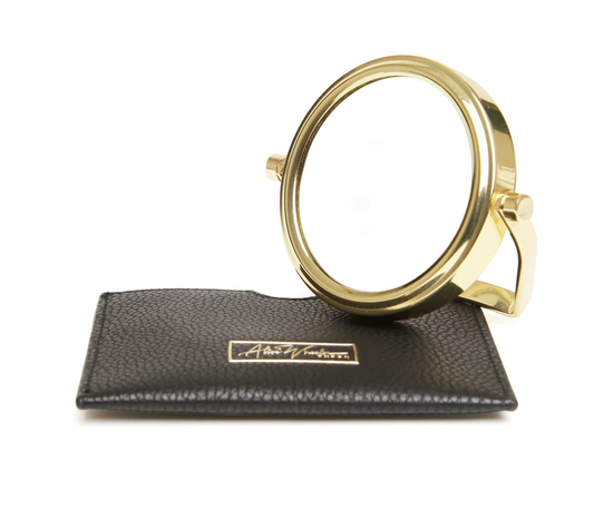 Black - Mirror & Pouch - 7x Magnification