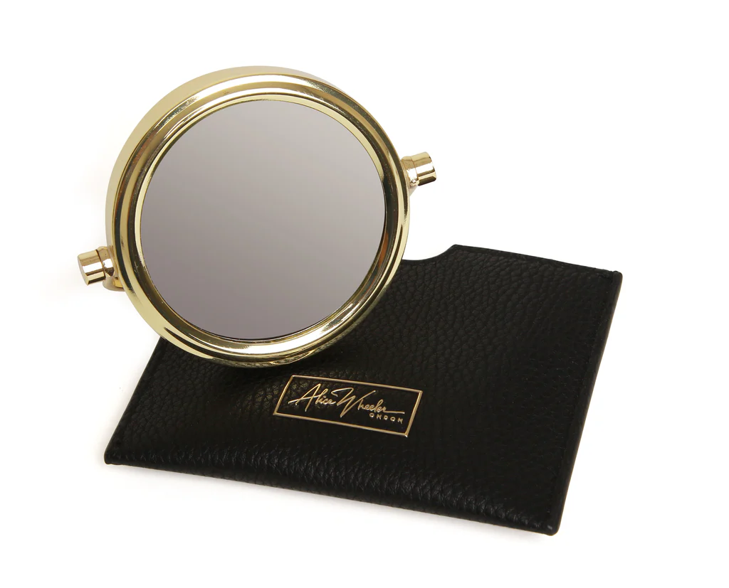 Black - Mirror & Pouch - 7x Magnification