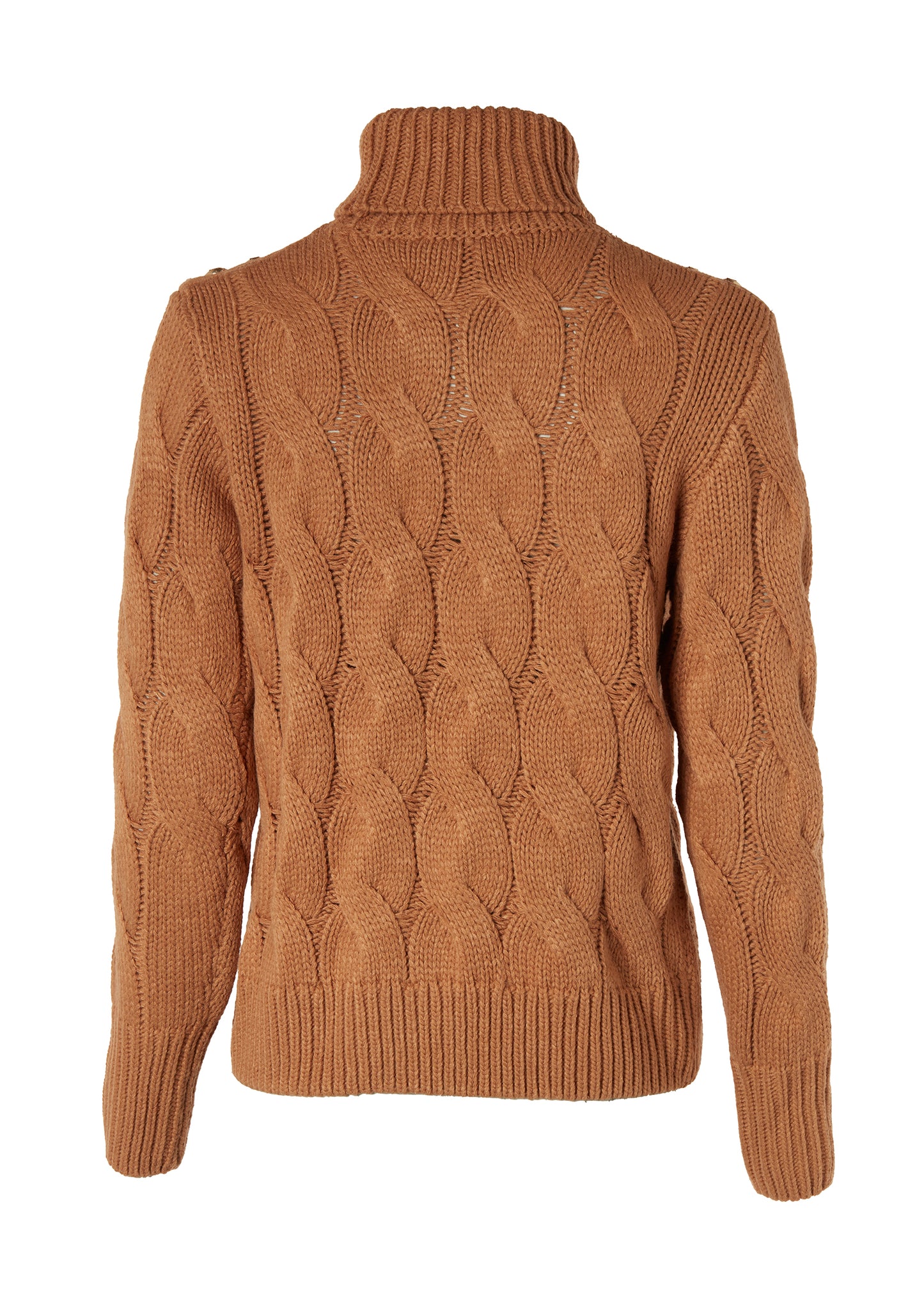 Corded Roll Neck Knit