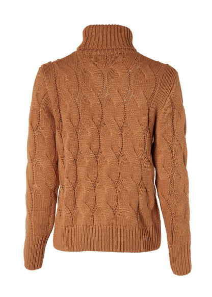 Corded Roll Neck Knit