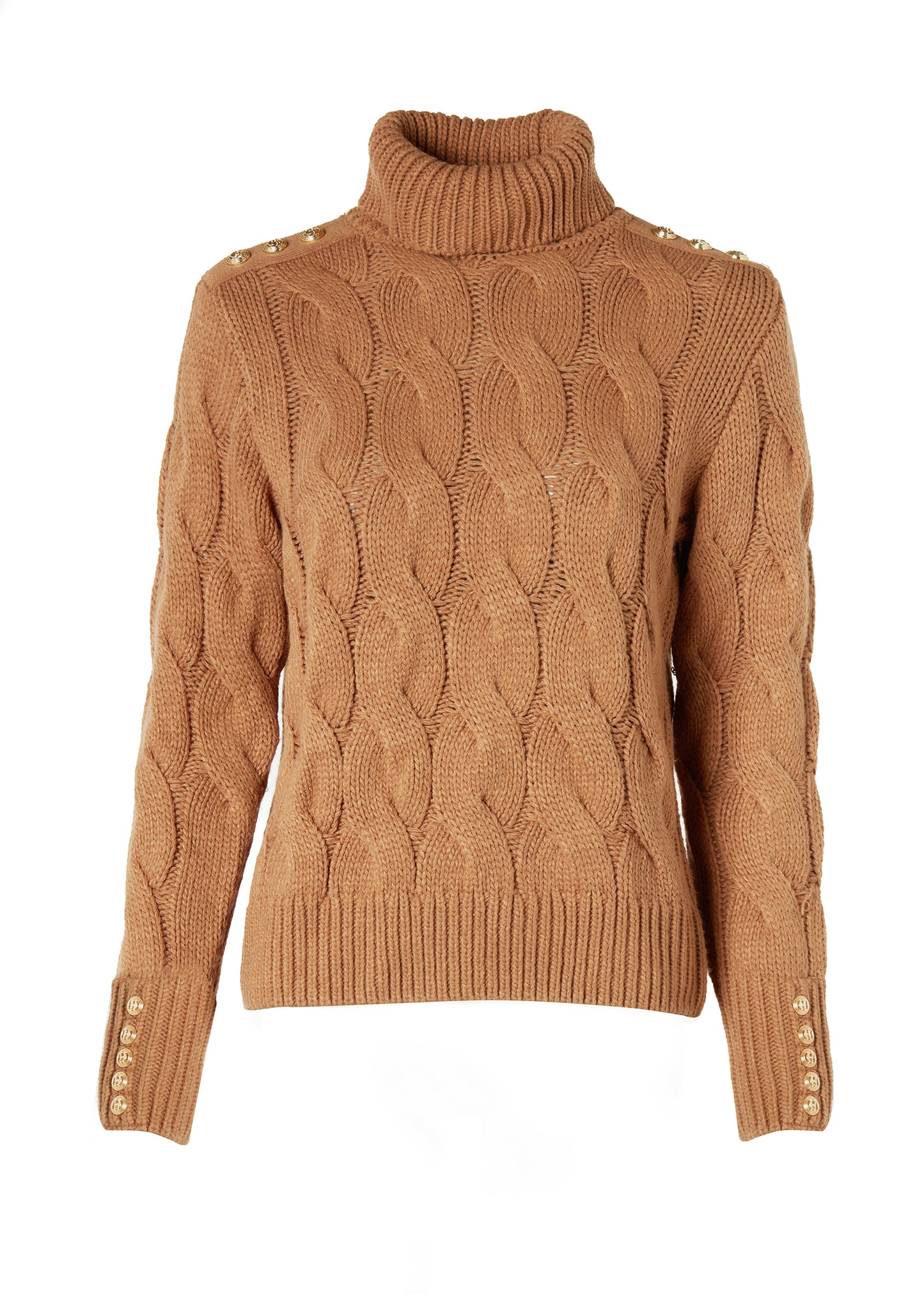 Corded Roll Neck Knit