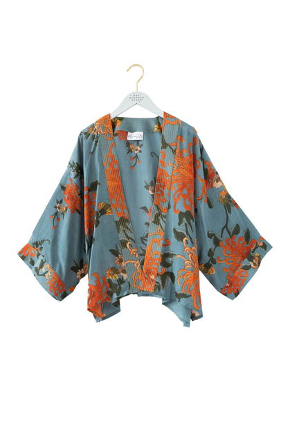 Chrysanthemum Grey Kimono