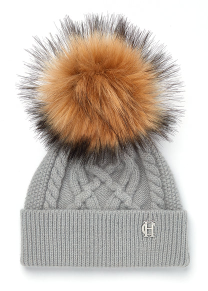 Cortina Bobble Hat (Soft grey)