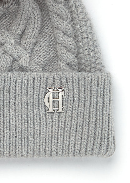 Cortina Bobble Hat (Soft grey)