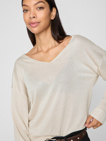 VINOVY V Neck Long Sleeve Top