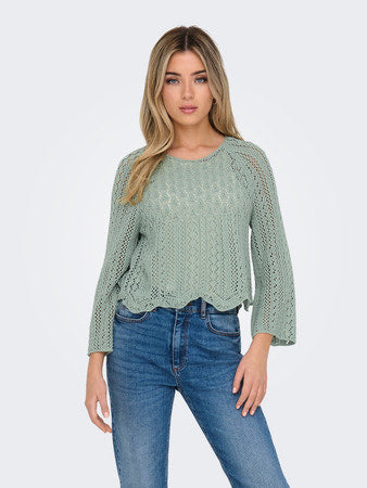 Cropped Knitted Pullover