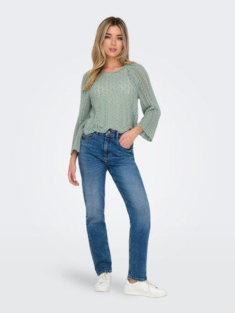 Cropped Knitted Pullover