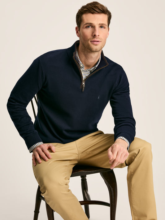 Hillside Quarter Zip Knit Jumper