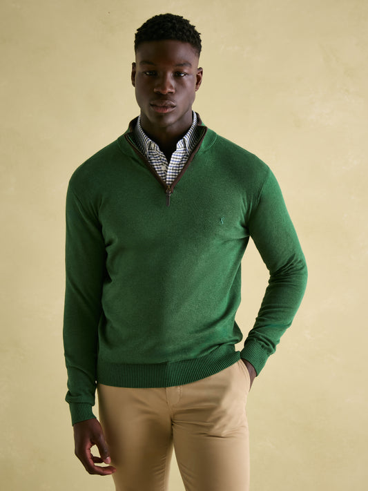 Hillside Quarter Zip Knit Jumper