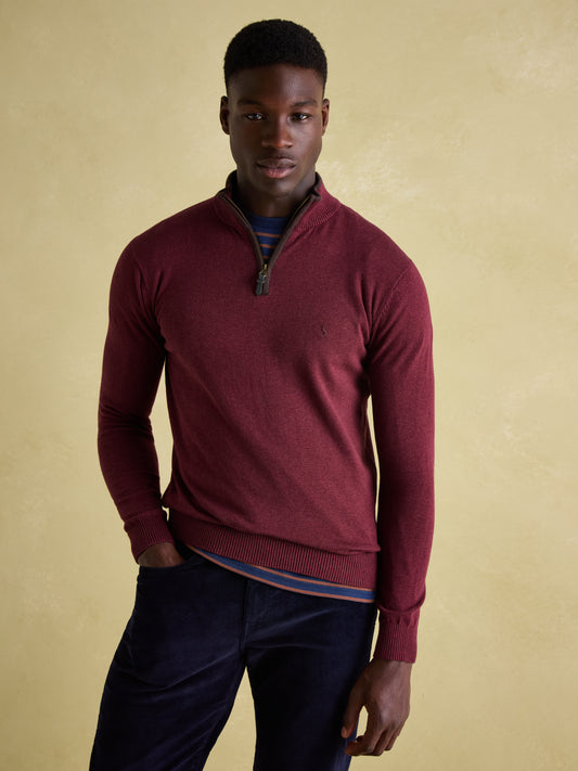 Hillside Quarter Zip Knit Jumper