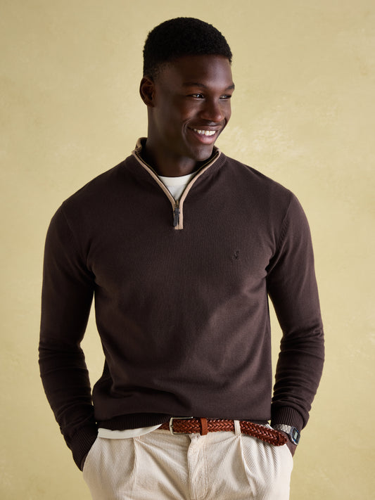 Hillside Quarter Zip Knit Jumper